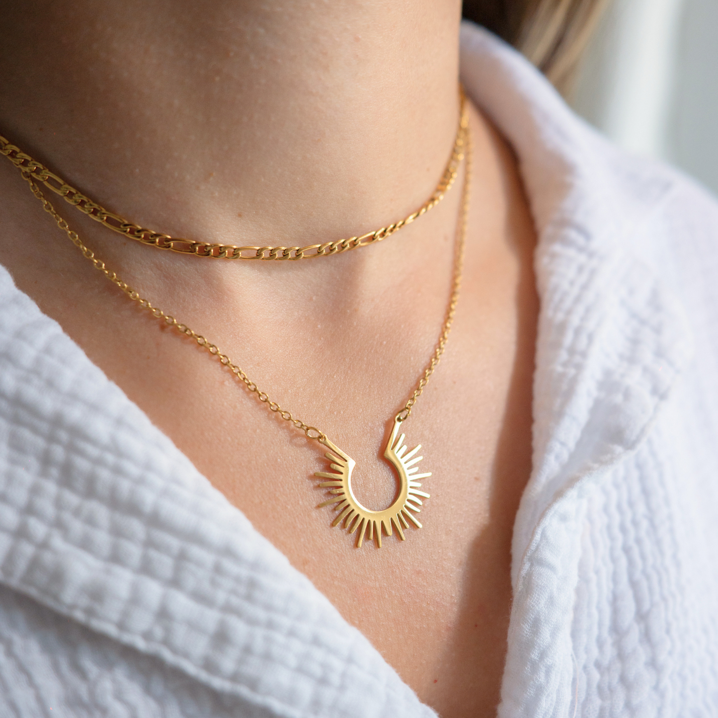 Nueva Era ⟡ Gold Sun Necklace