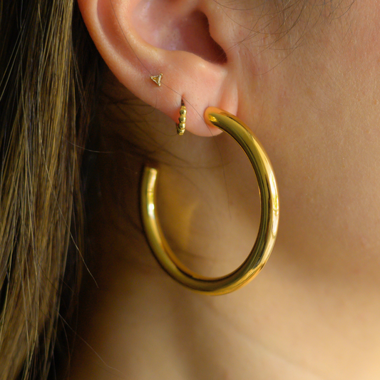 Nostalgia ⟡ Gold Hoops