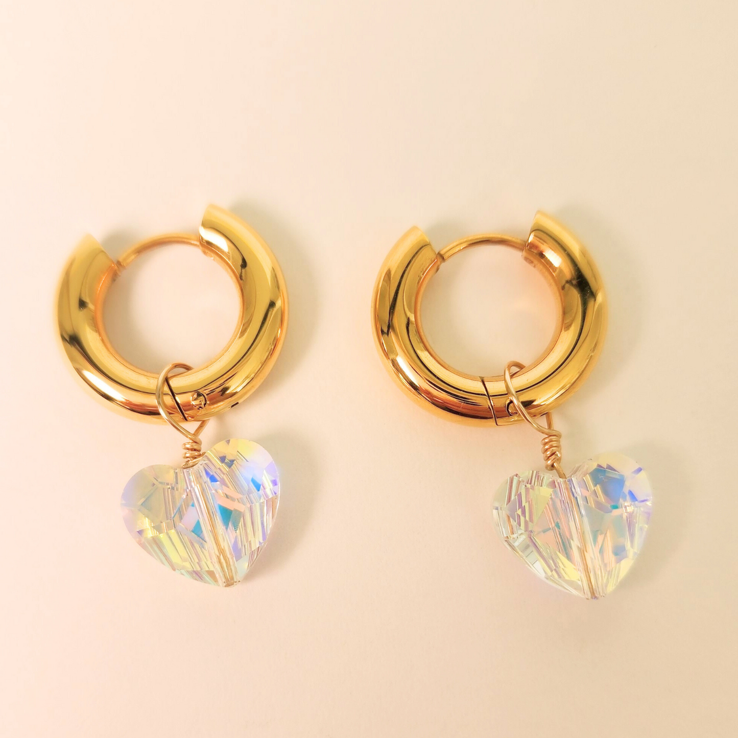 Naciste ⟡ Crystal Charm Hoops