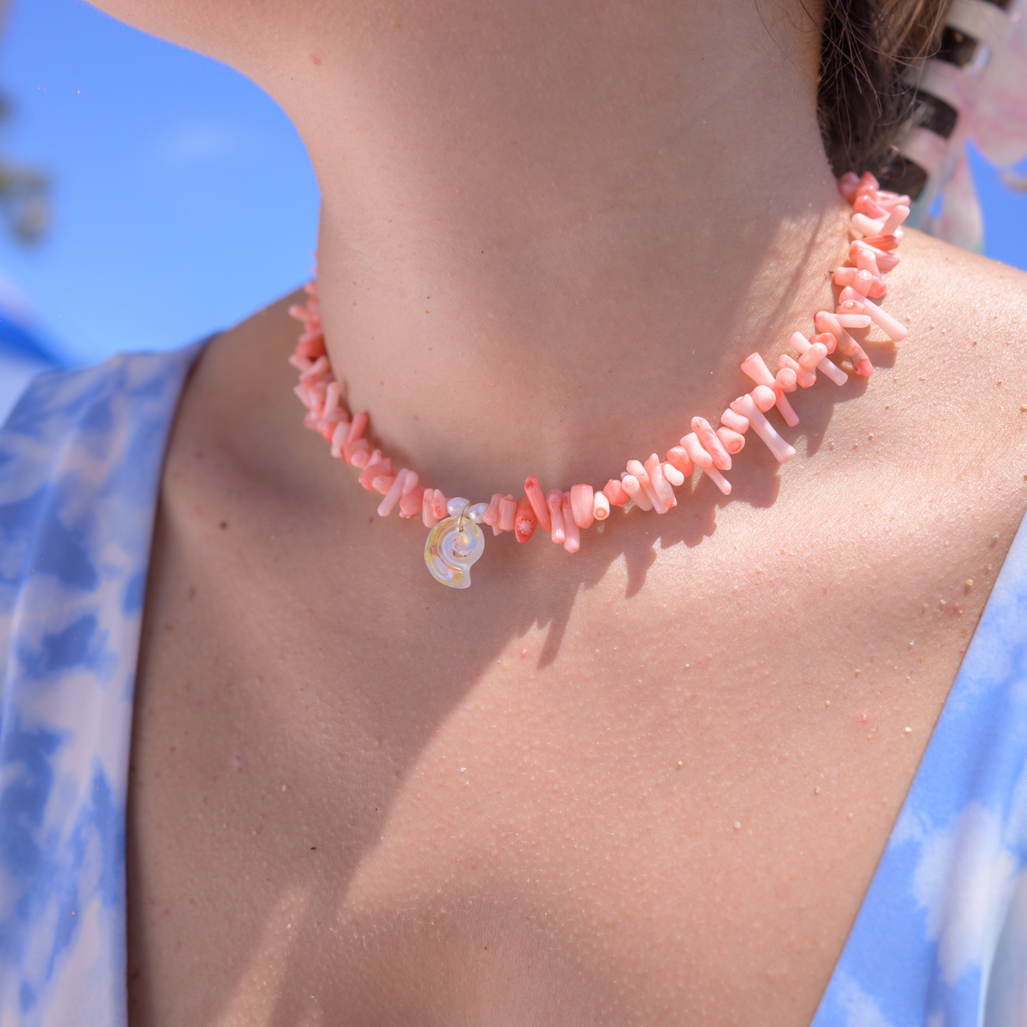 Condado ⟡ Shell Crystal Necklace