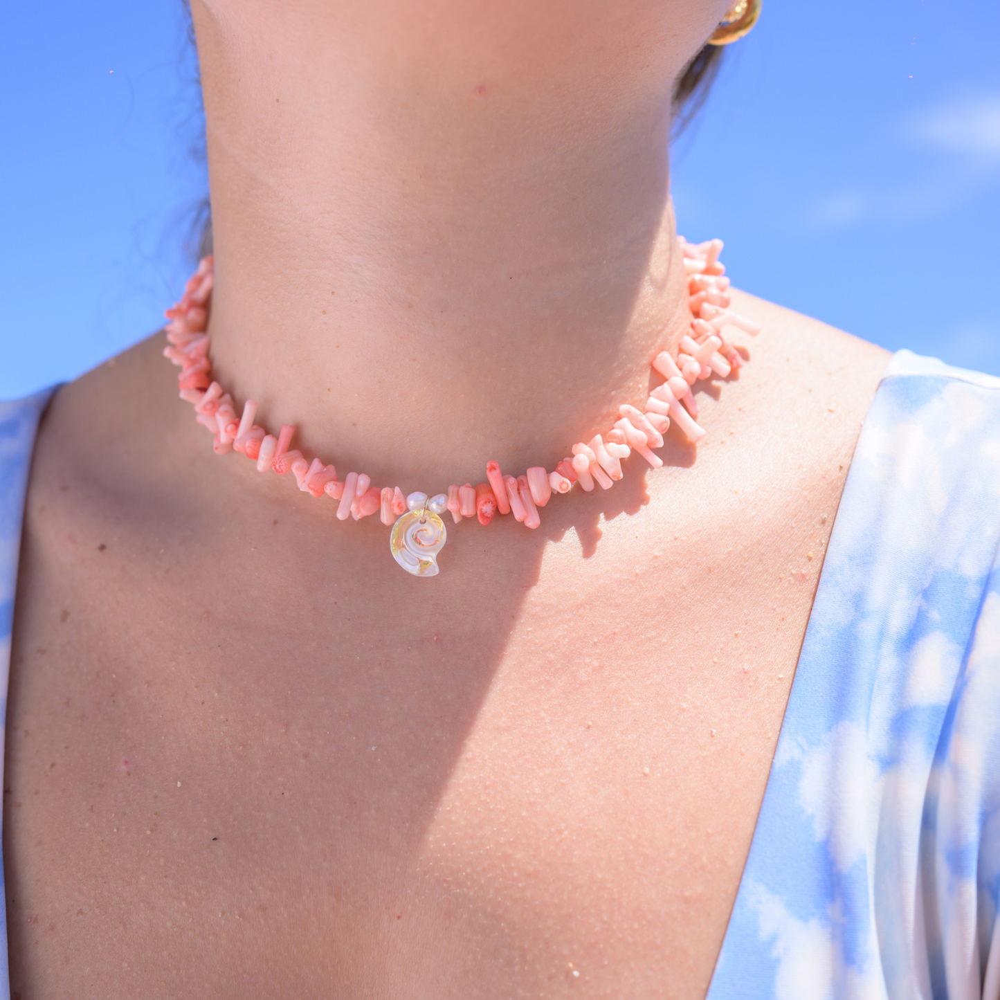 Condado ⟡ Shell Crystal Necklace