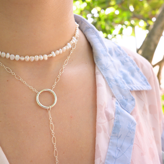 El Último Trolley ⟡ Classic Dainty Pearls Choker