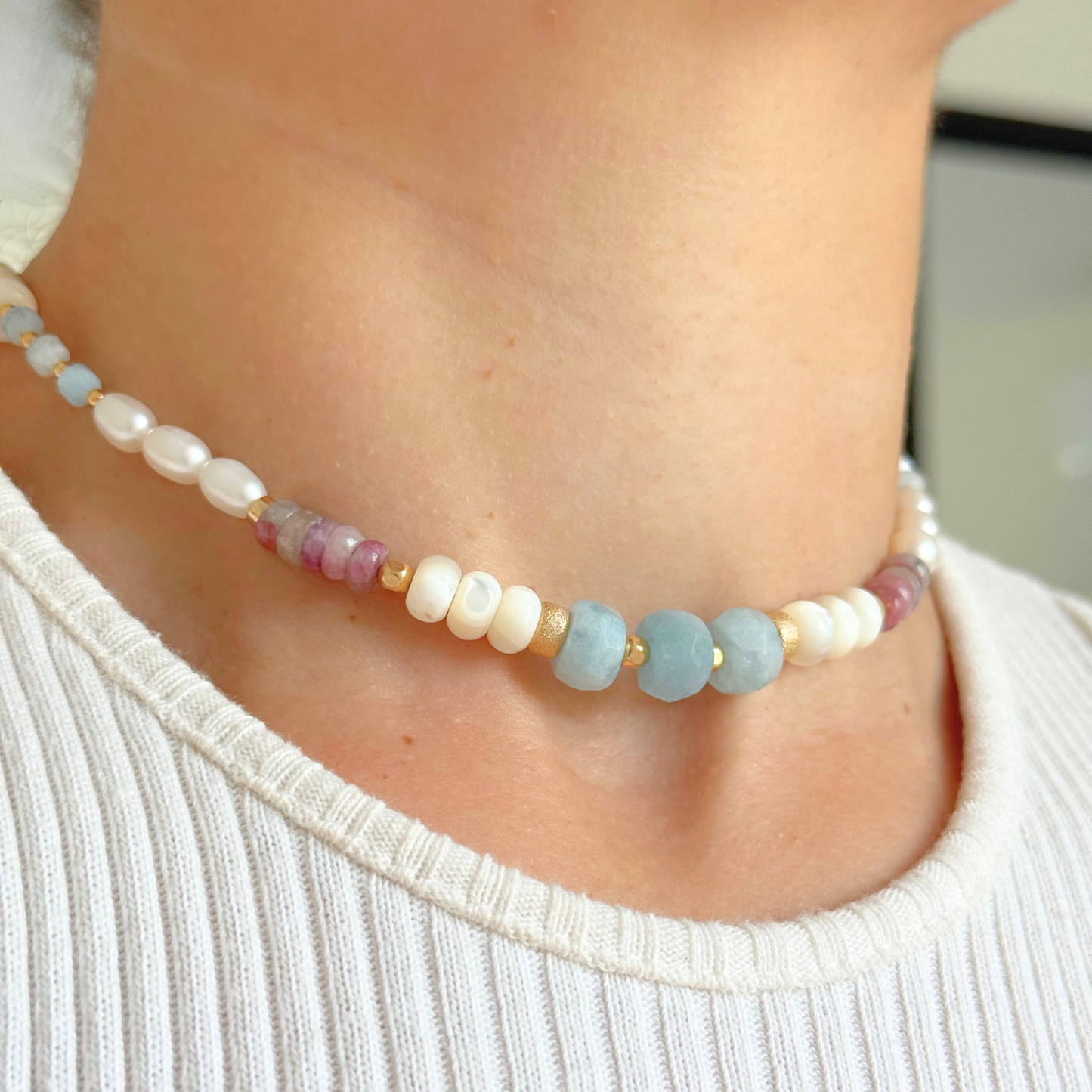 Aura ⟡ Handcrafted Beaded Necklace