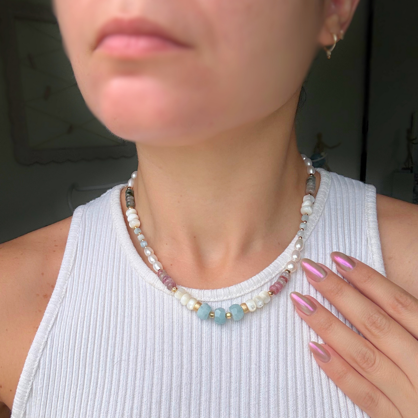 Aura ⟡ Handcrafted Beaded Necklace