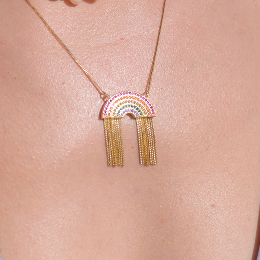 Los Tubos ⟡ Rainbow Chain Necklace