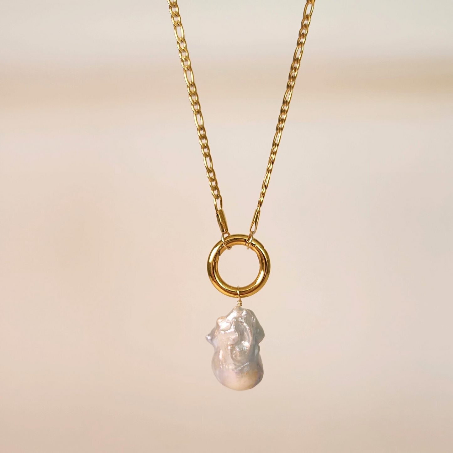 Promesa ⟡ Baroque Pearl Charm Handmade Necklace