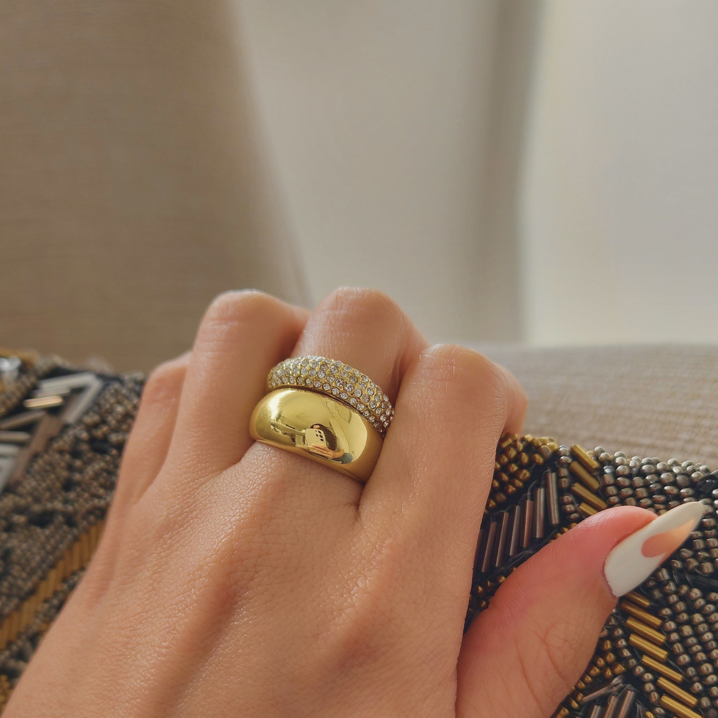 You are Golden ⟡ Dome Ring