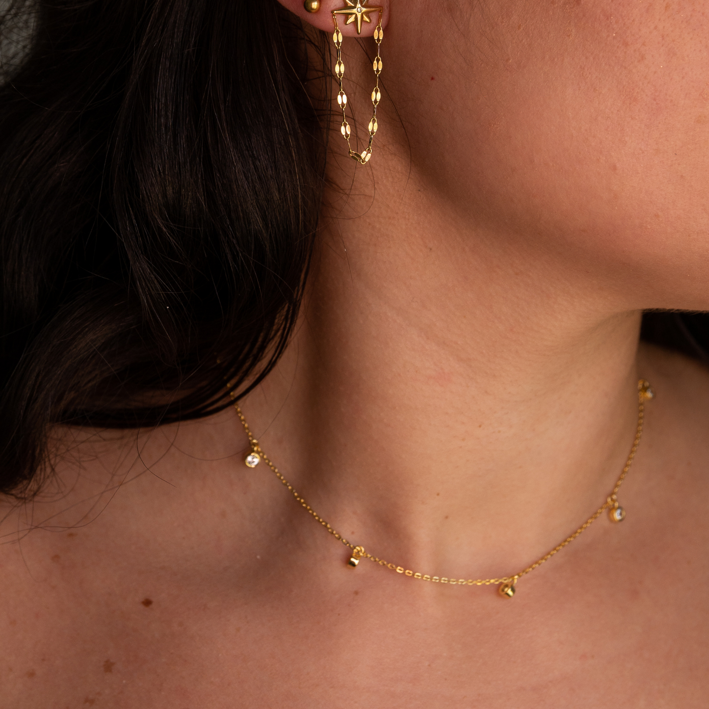 El Brindis ⟡ Dainty Rhinestones Necklace