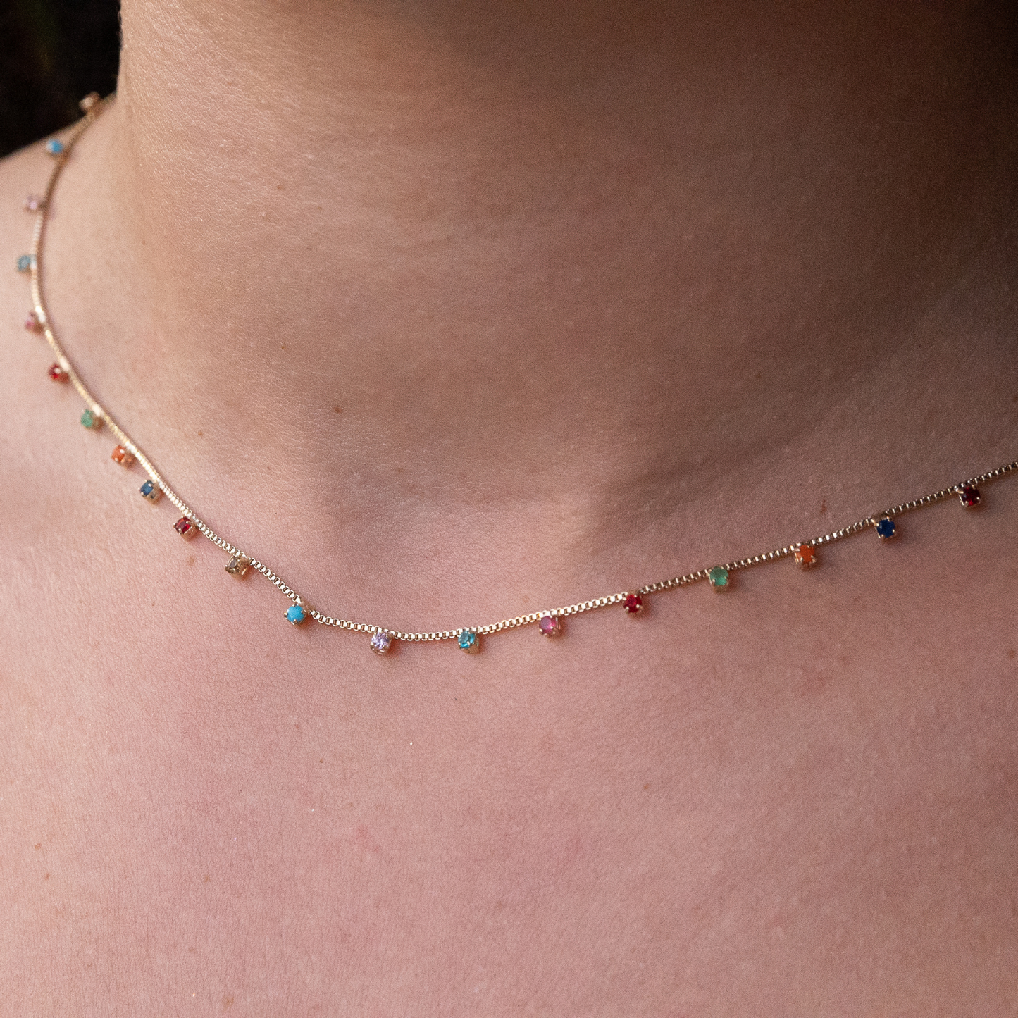 Nochebuena ⟡ Dainty Colorful Necklace